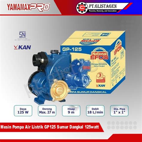 Jual Mesin Pompa Air GP 125 Pompa Air Listrik GP125 Pompa Sumur