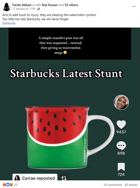 Fact Check Starbucks Watermelon Cup Claim Fb Free Download Borrow And Streaming Internet