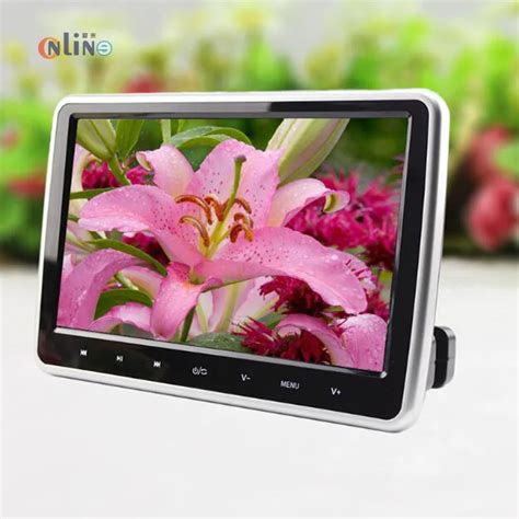 2 Pcs 10 1 Inch 1024 600 Car Headrest Monitor Dvd Player Usb Sd Hdmi Fm Tft Lcd Screen Touch