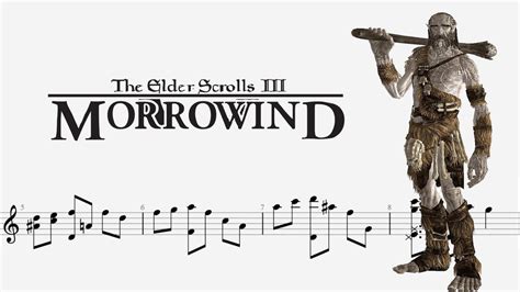 The Elder Scrolls Iii Morrowind Theme Guitar Tabs Youtube