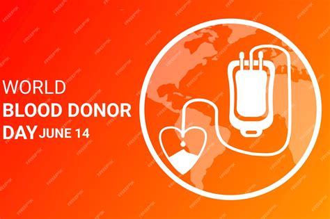 Premium Vector World Blood Donor Day