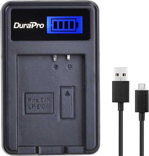 Durapro Lp E10 Rapid Lcd Battery Charger For Canon Eos 1100d 1200d Eos Rebel T3 Eos Rebel T5