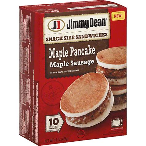 Jimmy Dean Snack Size Sandwiches Maple Pancake Maple Sausage 10 Ct Shop Lowes Food Direct