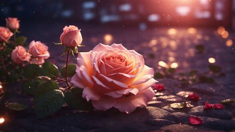 Pink Rose Flower 4K #1313a Wallpaper PC Desktop