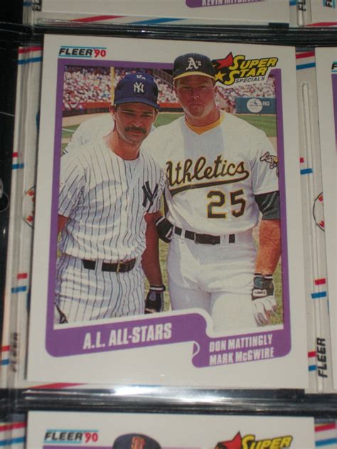 1990 Fleer Baseball Super Star Specials A L All Stars Mattingly