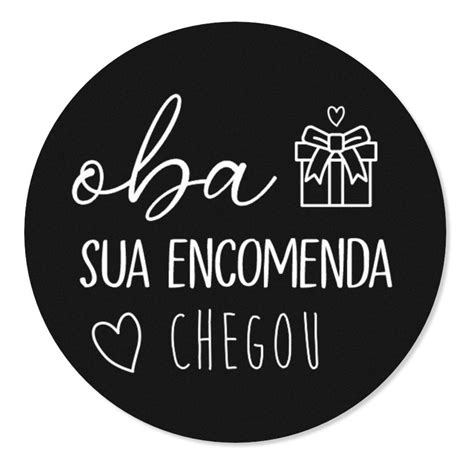 250 Adesivos Oba Encomenda Chegou Etiquetas Adesivas 4x4cm MercadoLivre