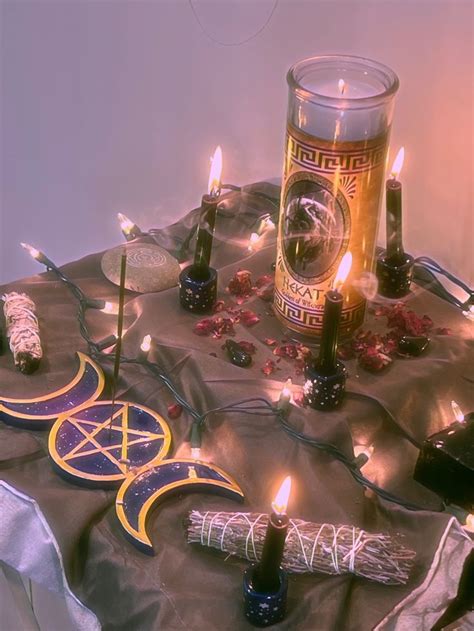 Altar to Hecate 🕯🌛🌝🌜🕯 Pt. 2 | Hecate goddess, Witches altar, Hecate