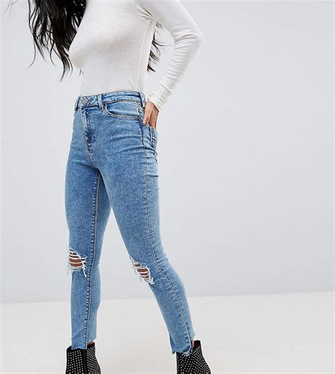 ASOS Petite PETITE RIDLEY High Waist Skinny Jeans In Sinclair 80s Acid