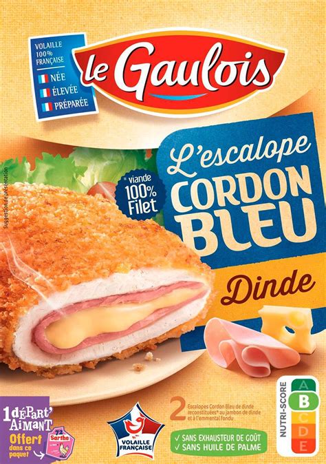 Promo Le Gaulois Escalope Cordon Bleu De Dinde Chez Match