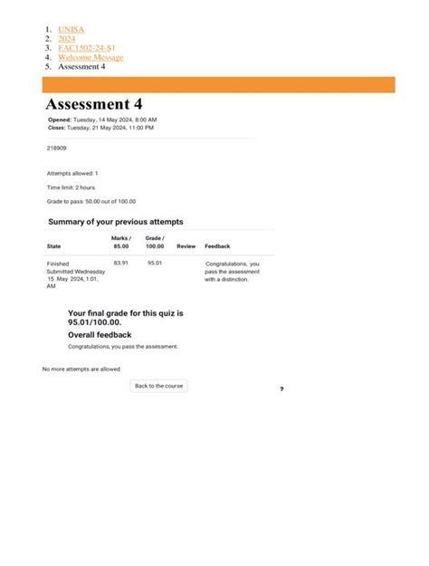 Fac1502 Assignment 4 Semester 01 2024 Verrified Quiz Answers Due 21