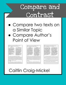 Compare And Contrast Two Texts On The Same Topic By Caitlin Craig Mickel