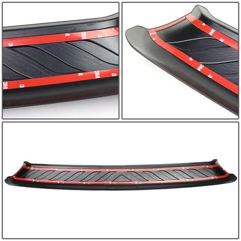 For Civic Sedan Tape On Black Tpe Rear Bumper Sill Plate