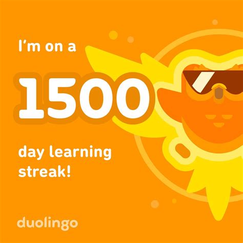 1500 Day Streak Rduolingo