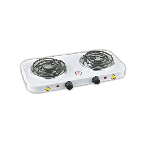 Double Coil Hot Plate White Lomak Stores