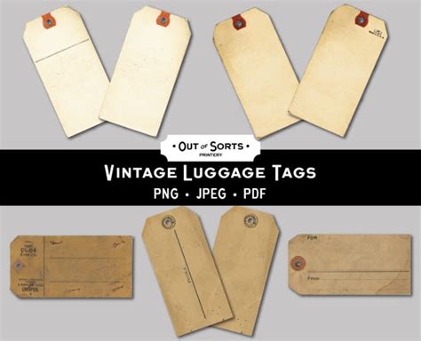 Luggage Tags Vintage Tags Antique Labels Baggage Tags Junk - Etsy España