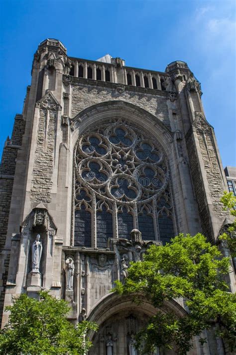 Church of St. Vincent Ferrer in New York Stock Image - Image of front ...