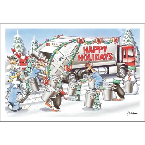 Happy Holidays Garbage Men Paul Oxman Publishing