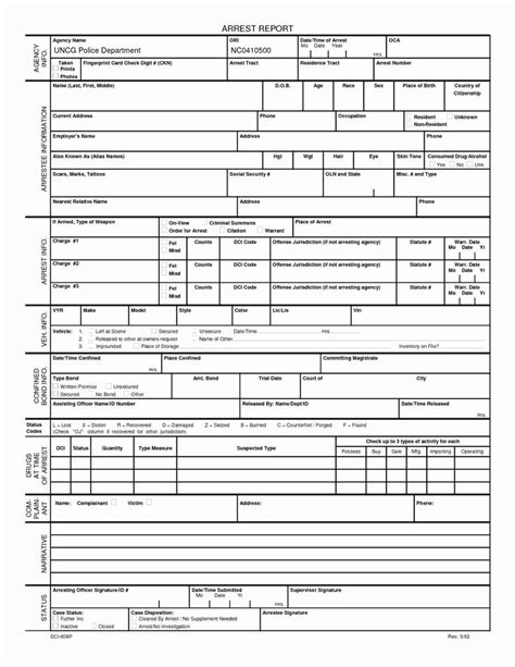 Nypd Police Report Template