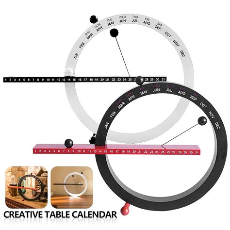 Ins Nordic Style Creative Fashion Time Perpetual Table Calendar