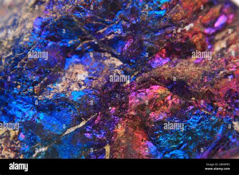 Color Chalcopyrite Mineral Texture As Nice Natural Background Stock
