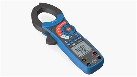 Clamp Digital Wattmeter CEM Blue 3D Model 29 3ds Blend C4d Fbx