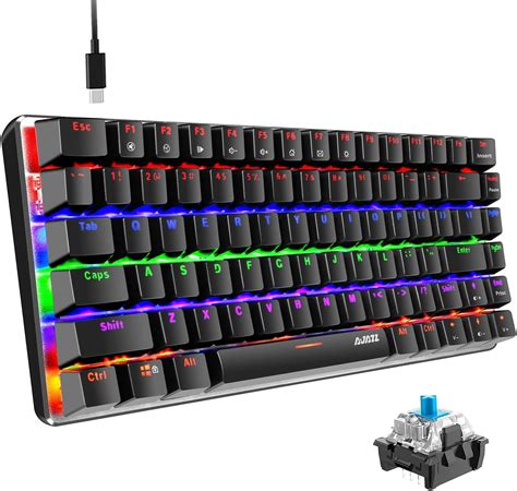 Hoopond Mechanical Keyboard Ak Rainbow Led Backlit Usb Cable Gaming