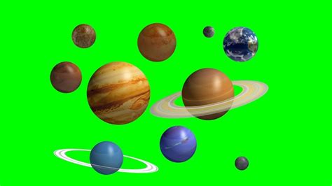 Copyright Free 3d Orbiting Solar System Green Screen Effect Chroma