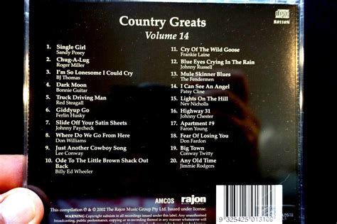 Country Greats Volume 14 Cd Vg Ebay