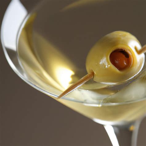 Alcohol martini con aceitunas y vodka bebida de cóctel tradicional