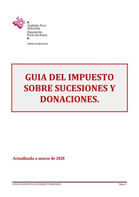 PDF GUIA DEL IMPUESTO SOBRE SUCESIONES Y DONACIONES DOKUMEN TIPS