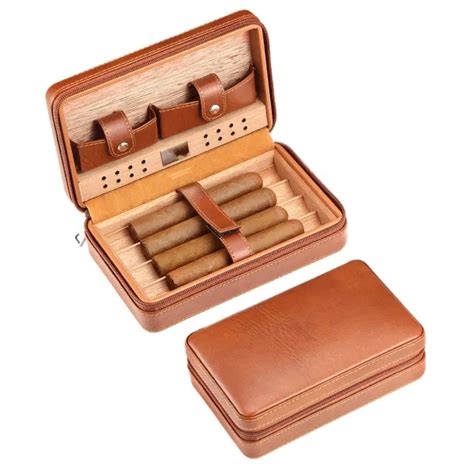 Dropship Galiner Charuto Cedar Wood Cigar Humidor Box Travel Cigar Case