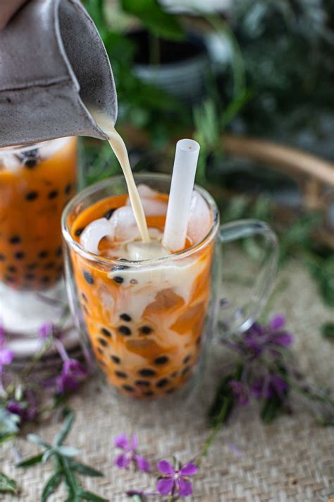 Thai Tea Boba (2 Ways-French Press and Stovetop) - Simply Suwanee