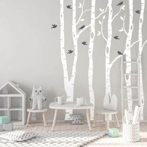 Birch Tree Nursery Wall Decal Forest And Woodland Tree Wall Decal