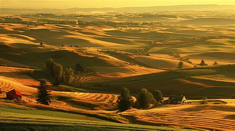 View Of Steptoe Butte In The Palouse Region Washington State Usa