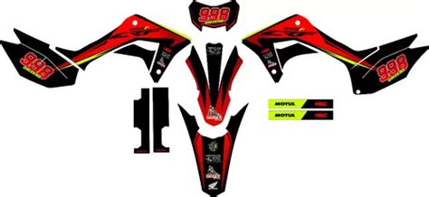 Kit Adesivos Motocross Graficos Crf 250f Ride Frete Grátis