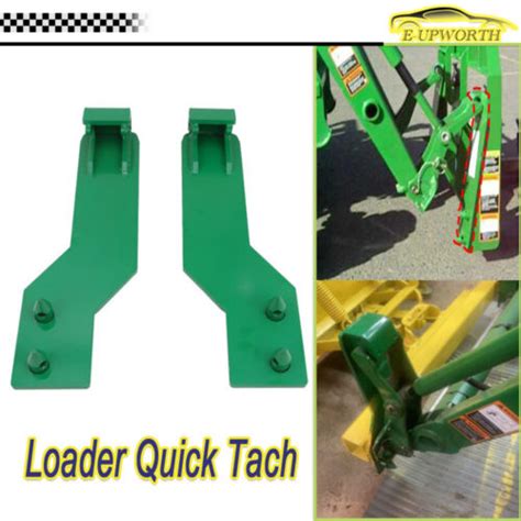 Pcs Loader Quick Tach Weld On Mounting Brackets For John Deere Heavy