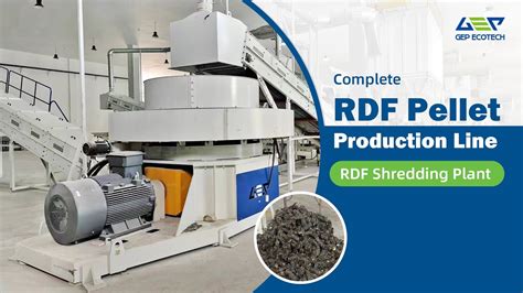 Complete Rdf Shredding Plant Rdf Pellet Production Line Youtube