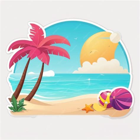 Premium Vector Beach Vector Background