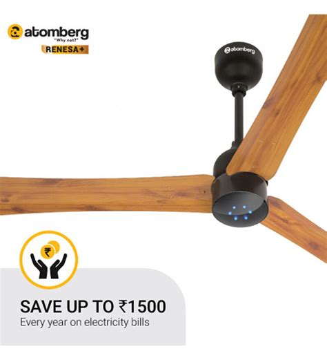 Buy Atomberg Renesa Mm W Bldc Star Rated High Speed Ceiling