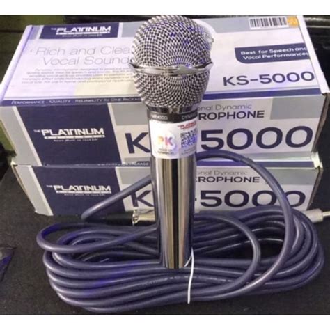 KS 5000 Platinum Heavy Duty Wired Microphone 10Meters Long Wire