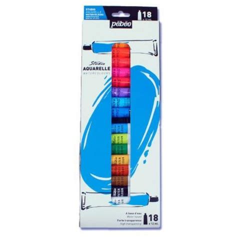 Estojo Tinta Aquarela C 18 Cores 12ml PEBEO