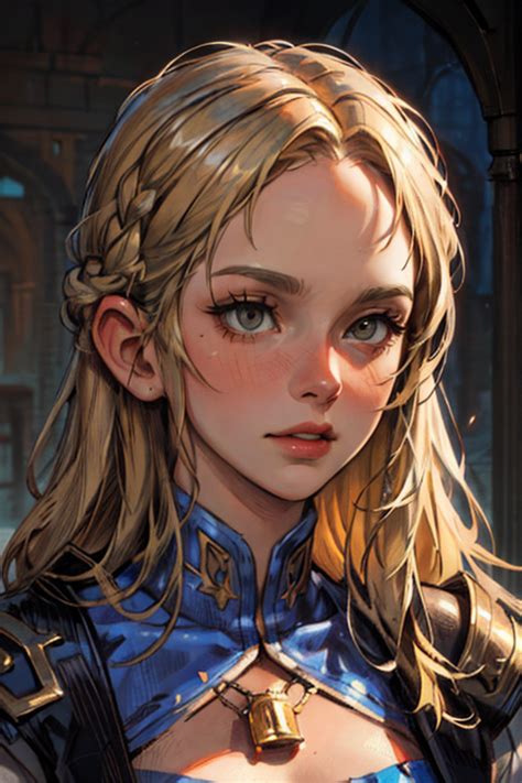 Illustration Of Blonde Girl An Image Created By User Tensor Art