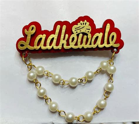 Golden Ladkewale Wedding Brooches Size 2 5 Inch At Rs 12 Piece In New