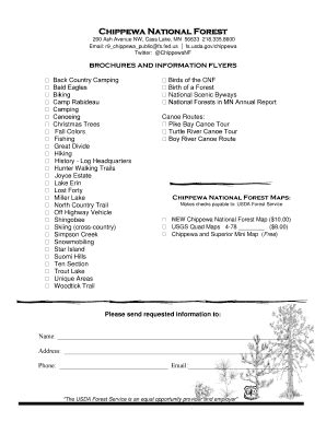 Fillable Online Fs Usda Order Form USDA Forest Service USDA Gov