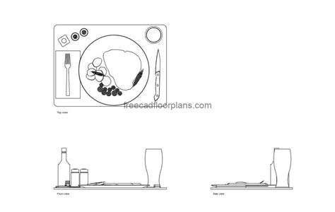 Restaurant Food Service Free Cad Drawings