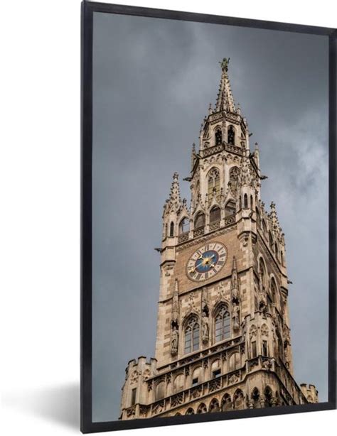 Fotolijst Incl Poster Klokkentoren Van Het Nieuwe Stadhuis Van