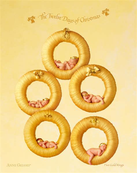 Five Gold Rings Photograph by Anne Geddes