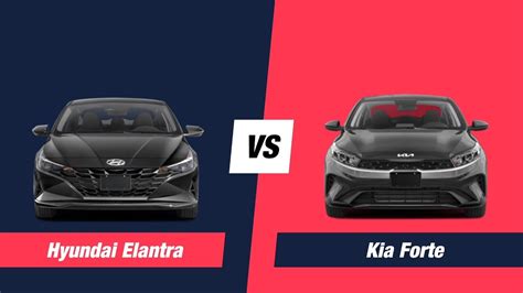 2023 Hyundai Elantra Vs 2023 Kia Forte Compare Youtube