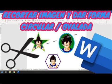 Recortar Imagen En Word Y Dar Forma Circular Ovalada Youtube