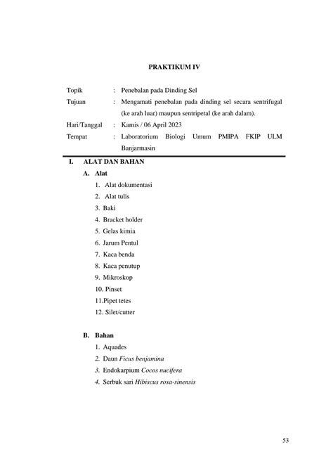 Solution Laporan Praktikum Anatomi Tumbuhan Penebalan Dinding Sel